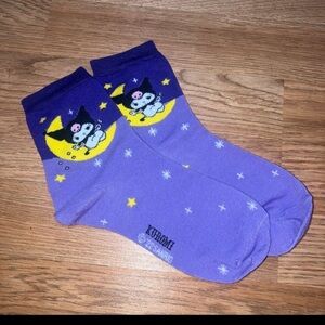 Sanrio Kuromi Purple and Yellow Socks